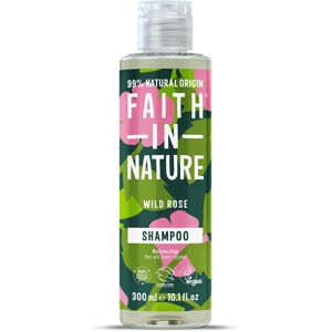 Faith In Nature 300ml Natural Wild Rose Shampoo, Restoring, Vegan & Cruelty Free Faith In Nature 300ml Natural Wild Rose Shampoo, Restoring, Vegan & Cruelty Free