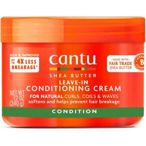 Cantu Shea Butter Leave-In Conditioning Cream Natural Curls Coils & Waves 12 oz Cantu Shea Butter Leave-In Conditioning Cream Natural Curls Coils & Waves 12 oz