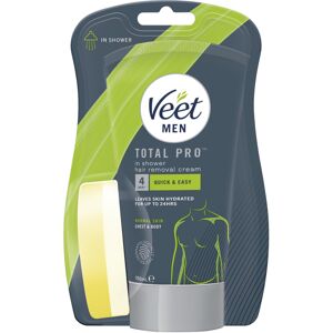 Veet Men's Hair Removal Cream 150 ml with Sponge, Quick & Effective Shower Solut Veet Men's Hair Removal Cream 150 ml with Sponge, Quick & Effective Shower Solut