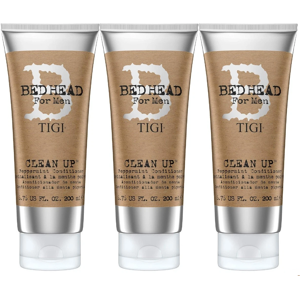 3 x 200ml TIGI Bed Head for Men Clean Up Peppermint Hair Conditioner 3 x 200ml TIGI Bed Head for Men Clean Up Peppermint Hair Conditioner