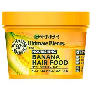 3 x Garnier Ultimate Blends Hair Food Banana Multi-Use Mask 400ml 3 x Garnier Ultimate Blends Hair Food Banana Multi-Use Mask 400ml
