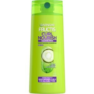 Garnier Fructis Curl Nourish Shampoo, Curly Hair Shampoo with Coconut Oil and Pl Garnier Fructis Curl Nourish Shampoo, Curly Hair Shampoo with Coconut Oil and Pl