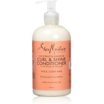 Shea Moisture Coconut and Hibiscus Curl and Shine Conditioner - 379 ml Shea Moisture Coconut and Hibiscus Curl and Shine Conditioner - 379 ml