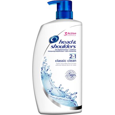 Head & Shoulders Classic Clean 2-in-1 Dandruff Shampoo and Conditioner, 1000 ml Head & Shoulders Classic Clean 2-in-1 Dandruff Shampoo and Conditioner, 1000 ml