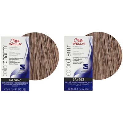 (2Pk 6A Dark Ash Blonde ) Wella Color Charm Permanent Liquid Color Wella Perma (2Pk 6A Dark Ash Blonde ) Wella Color Charm Permanent Liquid Color Wella Perma