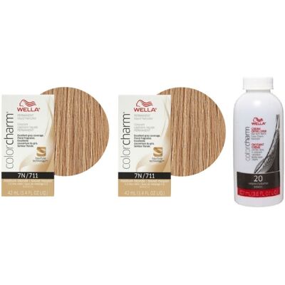 (7N+7N+Developer (Vol. 20) 3.6oz) Wella Color Charm Permanent Liquid Haircolor (7N+7N+Developer (Vol. 20) 3.6oz) Wella Color Charm Permanent Liquid Haircolor