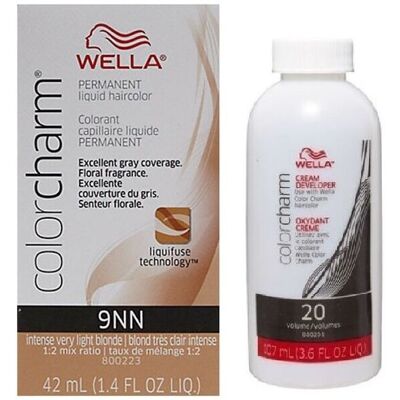 (9NN + Developer (Vol. 20) 3.6oz ) Wella Color Charm Permanent Liquid Haircolor (9NN + Developer (Vol. 20) 3.6oz ) Wella Color Charm Permanent Liquid Haircolor