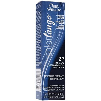 (2P Jet Black ) Wella Color Tango 2P Jet Black Permanent Haircolor (2P Jet Black ) Wella Color Tango 2P Jet Black Permanent Haircolor