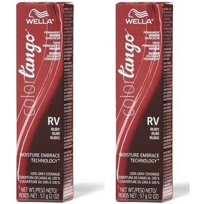 (RV – pack of 2 ) Wella Color Tango RV Ruby Permanent Haircolor (RV – pack of 2 ) Wella Color Tango RV Ruby Permanent Haircolor