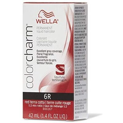 (6R Red Terra Cotta ) 6R Red Terra Cotta Wella Color Charm Permanent Haircolor (6R Red Terra Cotta ) 6R Red Terra Cotta Wella Color Charm Permanent Haircolor