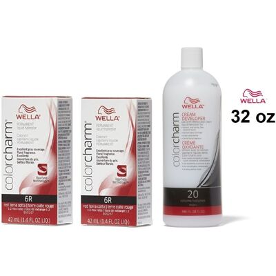 Wella - Color Charm - 6R Red Terra Cotta - 32oz - Haircolor Wella - Color Charm - 6R Red Terra Cotta - 32oz - Haircolor