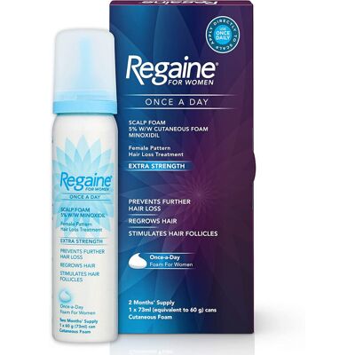 REGAINE for Women Once A Day Hair Loss & Regrowth Treatment, 73 ml, 2 Month Supp REGAINE for Women Once A Day Hair Loss & Regrowth Treatment, 73 ml, 2 Month Supp