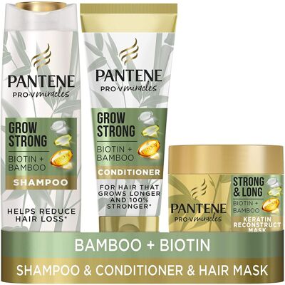 Pantene Grow Strong Hair Loss Treatment Set, Hair Growth Shampoo, a Conditioner Pantene Grow Strong Hair Loss Treatment Set, Hair Growth Shampoo, a Conditioner