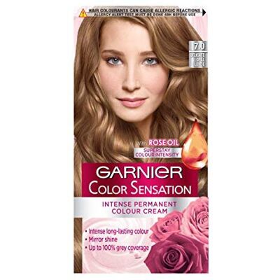 Garnier Color Sensation Blonde Hair Dye Permanent 7.0 Delicate Opal Blonde - Hair Dye Garnier Color Sensation Blonde Hair Dye Permanent 7.0 Delicate Opal Blonde - Hair Dye