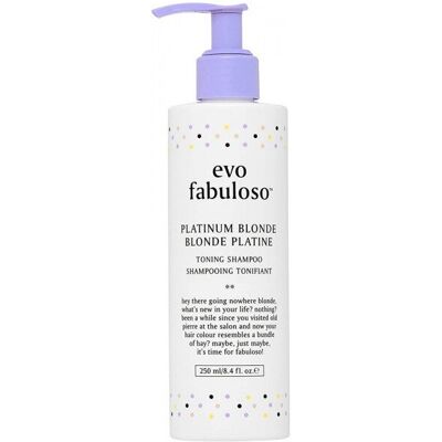 Evo Fabuloso Platinum Blonde Toning Shampoo - 250ml Evo Fabuloso Platinum Blonde Toning Shampoo - 250ml