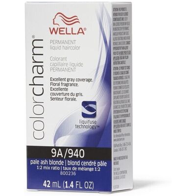 (9A/940) Wella 12A Frosty Ash Color Charm Permanent Liquid Haircolor & Developer (9A/940) Wella 12A Frosty Ash Color Charm Permanent Liquid Haircolor & Developer