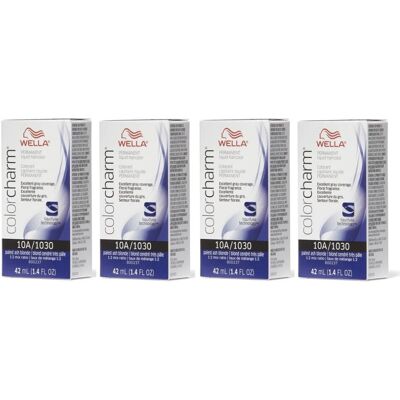 (10A (4pks)) Wella 9A Pale Ash Blonde Color Charm Permanent Liquid Haircolor & D (10A (4pks)) Wella 9A Pale Ash Blonde Color Charm Permanent Liquid Haircolor & D