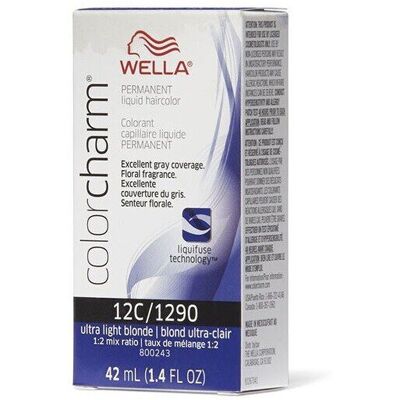 (12C) Wella 6AA Dark Blonde Intense Ash Color Charm Permanent Liquid Haircolor (12C) Wella 6AA Dark Blonde Intense Ash Color Charm Permanent Liquid Haircolor