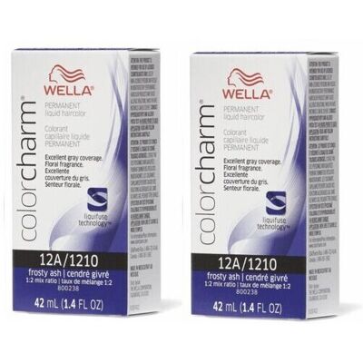 (12A (2pks)) Wella 6A Dark Ash Blonde Color Charm Permanent Liquid Haircolor (12A (2pks)) Wella 6A Dark Ash Blonde Color Charm Permanent Liquid Haircolor