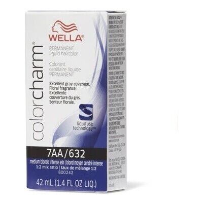 (7AA/632) Wella 6A Dark Ash Blonde Color Charm Permanent Liquid Haircolor (7AA/632) Wella 6A Dark Ash Blonde Color Charm Permanent Liquid Haircolor