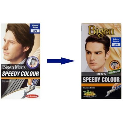Bigen Men's Speedy Colour Natural Brown #104 Bigen Men's Speedy Colour Natural Brown #104
