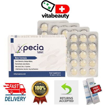 (3 Month (180 Tablets)) Xpecia For Men Anti Hair Loss Dht Blocker Saw Palmetto B (3 Month (180 Tablets)) Xpecia For Men Anti Hair Loss Dht Blocker Saw Palmetto B