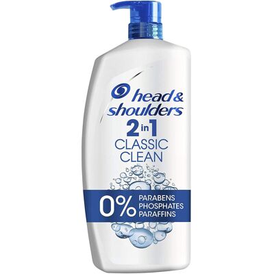 Head & Shoulders 1000 ml Classic Clean Anti-Dandruff 2-in-1 Shampoo and Conditio Head & Shoulders 1000 ml Classic Clean Anti-Dandruff 2-in-1 Shampoo and Conditio