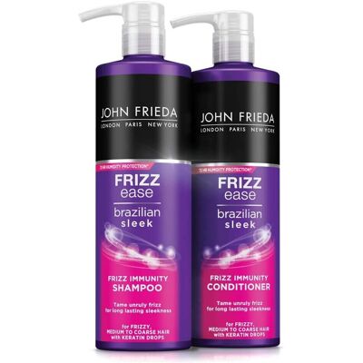 John Frieda - Frizz Ease Brazilian Sleek - 2 x 500ml John Frieda - Frizz Ease Brazilian Sleek - 2 x 500ml