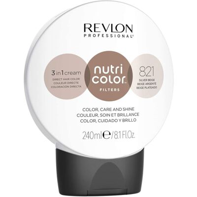 Revlon Nutri Color Filters Silver Beige Semi-Permanent Hair Colour Mask - 240ml Revlon Nutri Color Filters Silver Beige Semi-Permanent Hair Colour Mask - 240ml