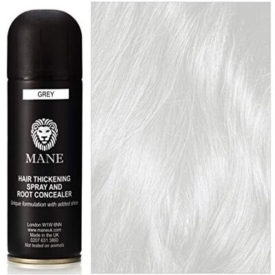 Grey - Hair thickening Spray by Mane UK - for Hair Loss and Thinning Hair and to Grey - Hair thickening Spray by Mane UK - for Hair Loss and Thinning Hair and to
