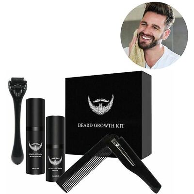 Unbranded 4pcs Bread Growth Kit Men Beard Care Set Hair Growth Enhancer Grooming Tool Unbranded 4pcs Bread Growth Kit Men Beard Care Set Hair Growth Enhancer Grooming Tool