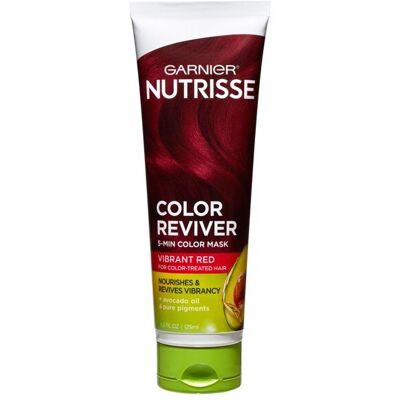 Garnier Nutrisse Color Reviver 5 Minute nourishing Color Hair Mask, Vibrant Red, Garnier Nutrisse Color Reviver 5 Minute nourishing Color Hair Mask, Vibrant Red,