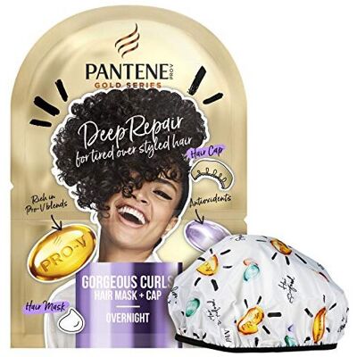 Pantene Gold Series Deep Repair Curl Hair Mask & Cap, 20ml Pantene Gold Series Deep Repair Curl Hair Mask & Cap, 20ml