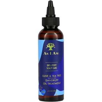 As I Am, Dry & Itchy Scalp Care, Dandruff Oil Treatment, Olive & Tea Tree, 4 fl As I Am, Dry & Itchy Scalp Care, Dandruff Oil Treatment, Olive & Tea Tree, 4 fl