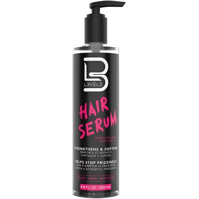 L3VEL3 Hair Serum with Aloe Vera – Hydrates, Repairs & Frizz Control – Lightweig L3VEL3 Hair Serum with Aloe Vera – Hydrates, Repairs & Frizz Control – Lightweig