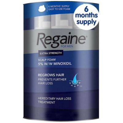 (6 Month Supply) Regaine 5% Extra Strength Hair Regrowth / Hair Loss Treatment F (6 Month Supply) Regaine 5% Extra Strength Hair Regrowth / Hair Loss Treatment F