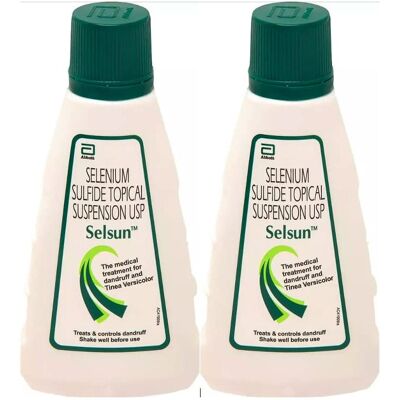 Selsun Suspension Anti Dandruff Shampoo 60 ml x 2 , effective solution for dandr Selsun Suspension Anti Dandruff Shampoo 60 ml x 2 , effective solution for dandr