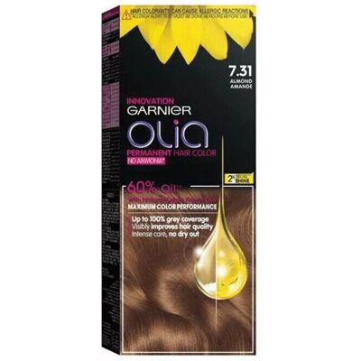 Garnier Olia Permanent Hair Color 7.31 Olia Almond Kit Garnier Olia Permanent Hair Color 7.31 Olia Almond Kit