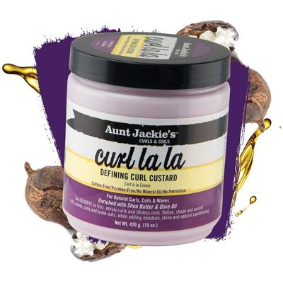 Aunt Jackie's Curls and Coils Curl La La Defining Curl Custard for Natural Hair Aunt Jackie's Curls and Coils Curl La La Defining Curl Custard for Natural Hair
