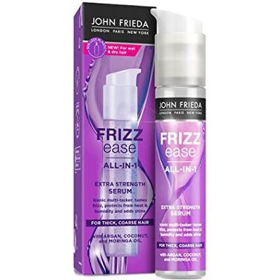 John Frieda Frizz Ease All-in-1 Extra Strength Serum 50ml for Thick Coarse Hair John Frieda Frizz Ease All-in-1 Extra Strength Serum 50ml for Thick Coarse Hair