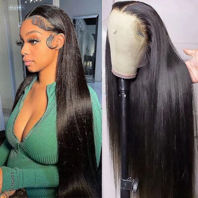 Unbranded Brazilian Straight 13x4 Lace Front Wig, Glueless, 22.5in, 150% Density, 100% Hum Unbranded Brazilian Straight 13x4 Lace Front Wig, Glueless, 22.5in, 150% Density, 100% Hum