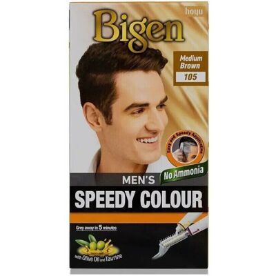 Bigen Speedy Men's Permanent Hair Colour Medium Brown 105 Bigen Speedy Men's Permanent Hair Colour Medium Brown 105