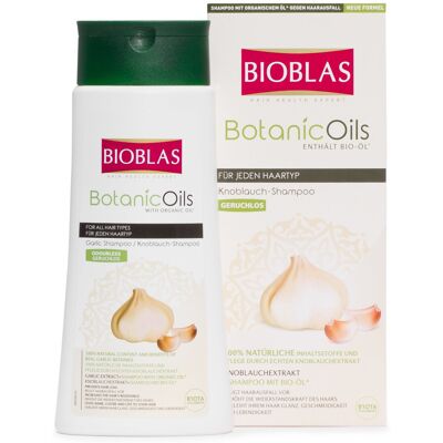 Bioblas botanic oils, garlic shampoo, odourless, dermatologically tested, anti h Bioblas botanic oils, garlic shampoo, odourless, dermatologically tested, anti h