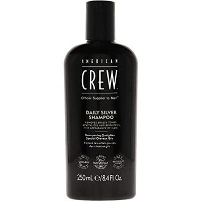 American Crew Daily Silver Shampoo - Neutralizes yellow tones in cold shades - 250ml American Crew Daily Silver Shampoo - Neutralizes yellow tones in cold shades - 250ml