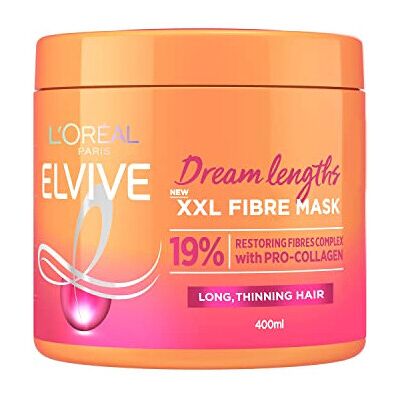 L’Oréal Paris - Elvive Dream Lengths XXL Fibre Mask - Long Damaged Hair - 400ml - Mask L’Oréal Paris - Elvive Dream Lengths XXL Fibre Mask - Long Damaged Hair - 400ml - Mask
