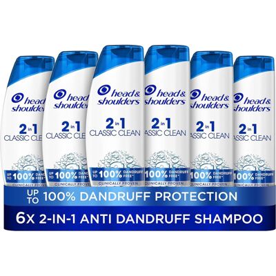 Head & Shoulders Classic Clean Anti-Dandruff 2-in-1 Shampoo - Six-Pack (6x250ml) Head & Shoulders Classic Clean Anti-Dandruff 2-in-1 Shampoo - Six-Pack (6x250ml)