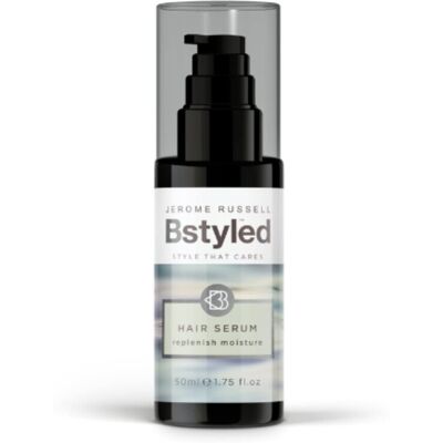 Jerome Russell BStyled Hair Serum - Protect & Moisturise Hair, Enriched with Marula Oil, UV Fil Jerome Russell BStyled Hair Serum - Protect & Moisturise Hair, Enriched with Marula Oil, UV Fil