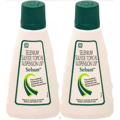 Pack of 2 Selsun Suspension Anti Dandruff Shampoo Highly Effective In Treating D Pack of 2 Selsun Suspension Anti Dandruff Shampoo Highly Effective In Treating D