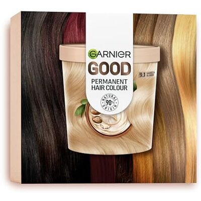 Garnier Good Permanent Hair Dye Premium Starter Kit - Vanilla Blonde - Grey Coverage Garnier Good Permanent Hair Dye Premium Starter Kit - Vanilla Blonde - Grey Coverage