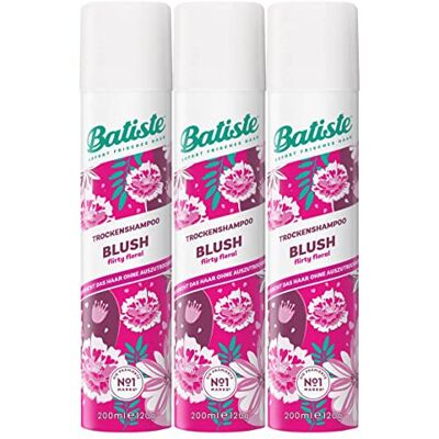 Batiste Dry Shampoo in Blush, Floral & flirty Fragrance, No Rinse Spray to Refre Batiste Dry Shampoo in Blush, Floral & flirty Fragrance, No Rinse Spray to Refre